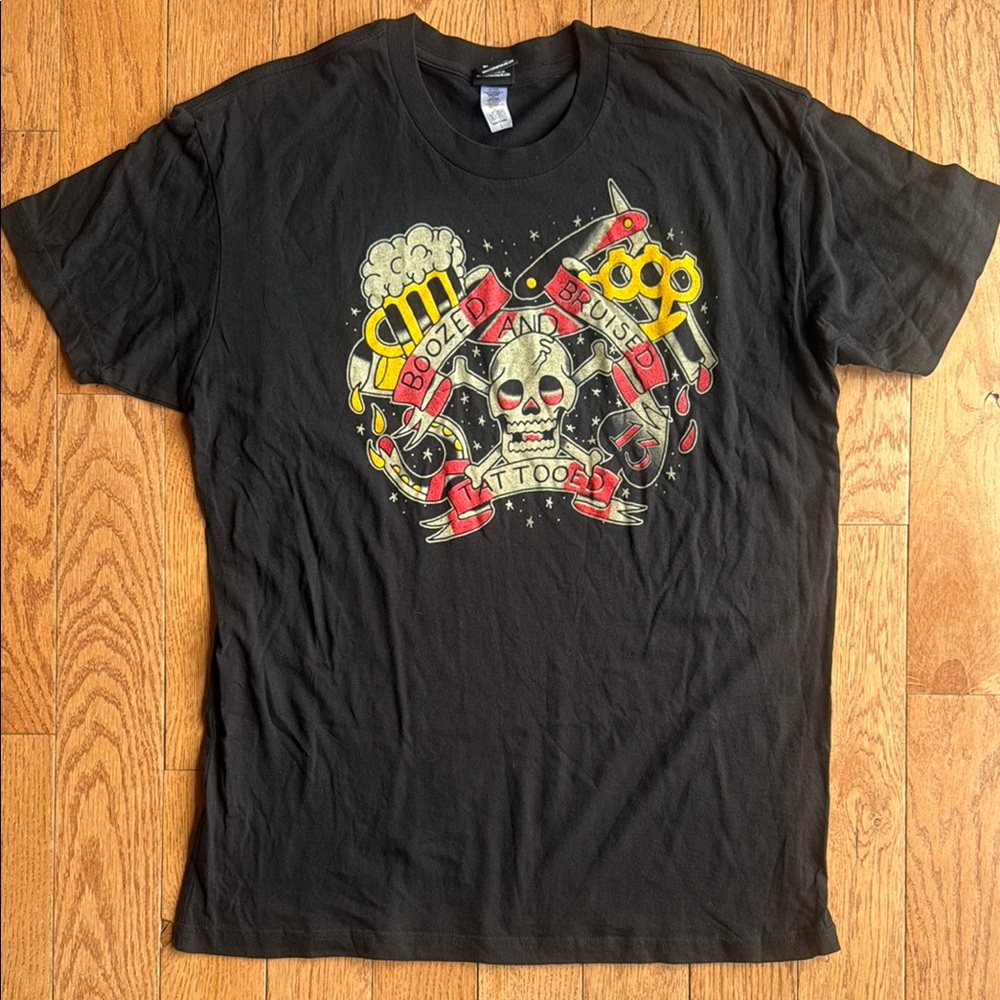 Too Fast Boozed, Bruised and Tattooed T-Shirt
